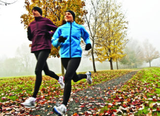 Correre in inverno con freddo e pioggia