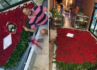 1250 rose rosse per San Valentino